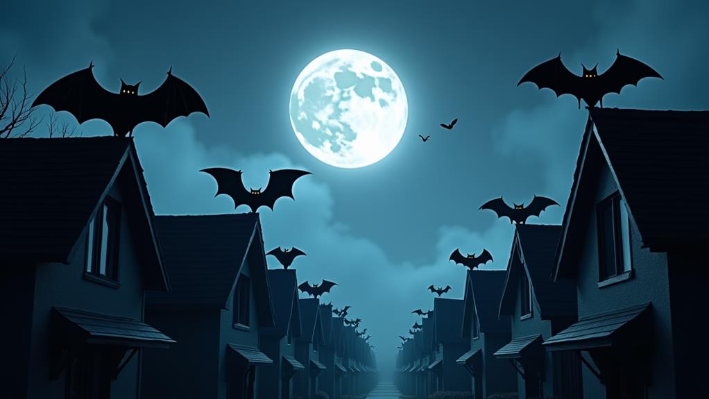 bats roost on roofs