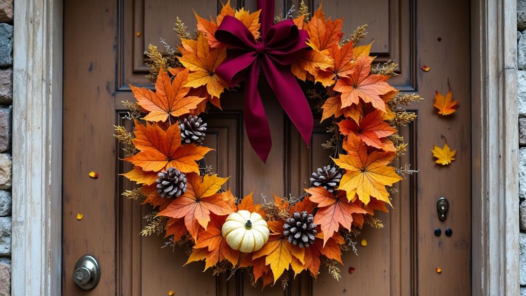 create autumn door decor