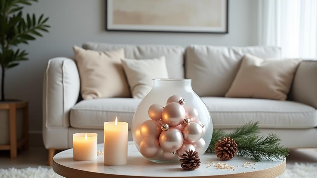 delicate winter home decor