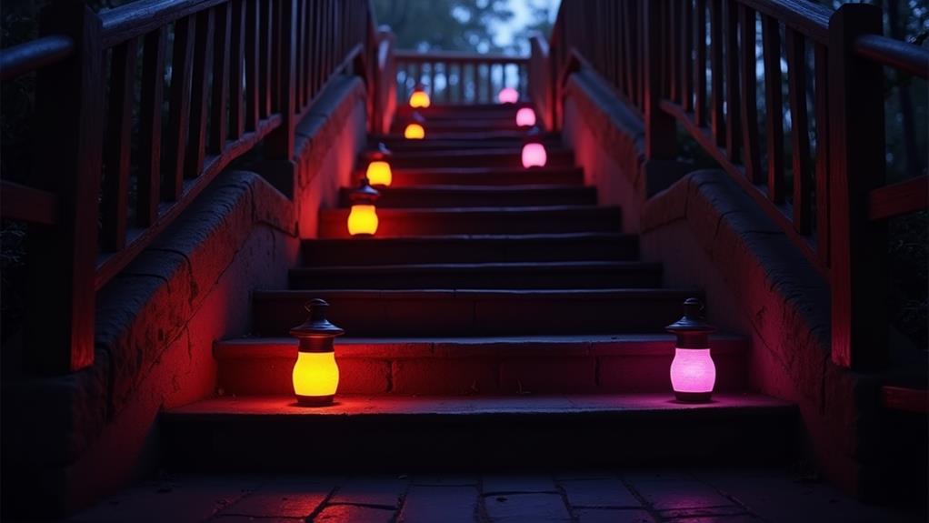 eerie atmosphere on stairs