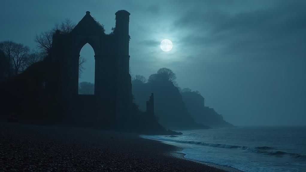 eerie historic coastal landmark