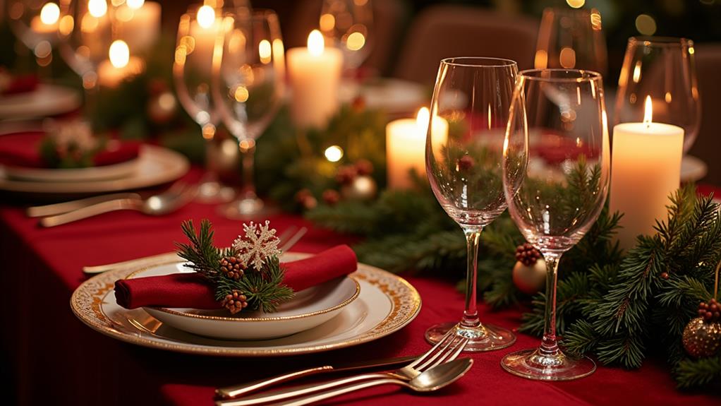 elegant holiday table decor