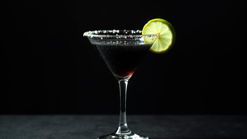 garnish cocktail with lime