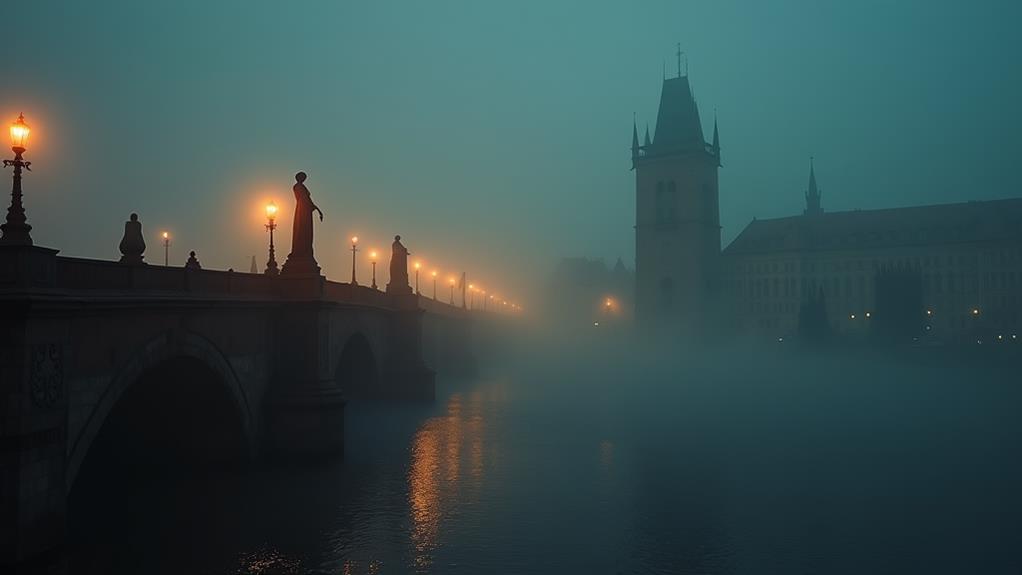 haunting historical river crossing