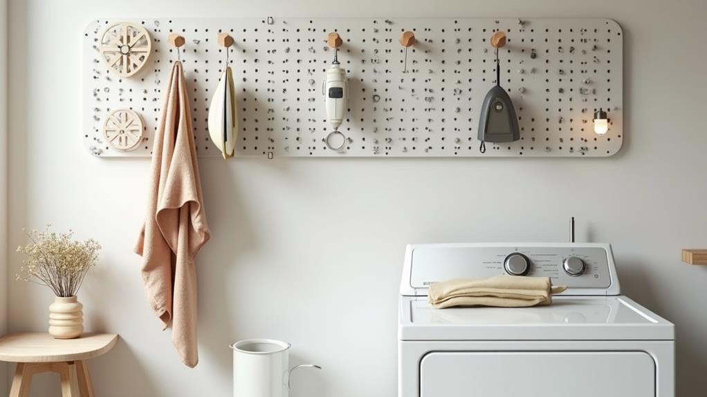 organized laundry room storage