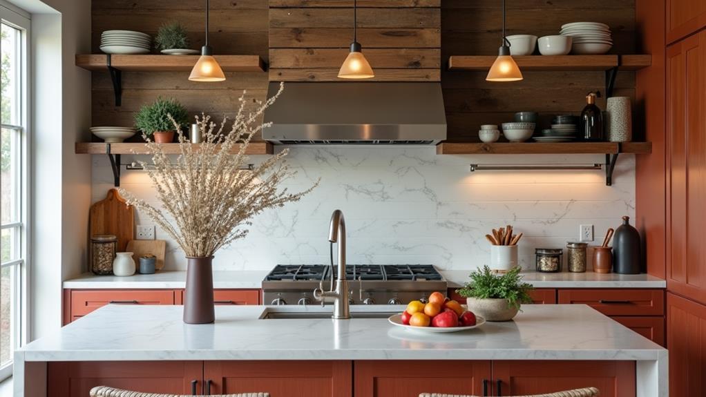 rustic kitchen storage solution