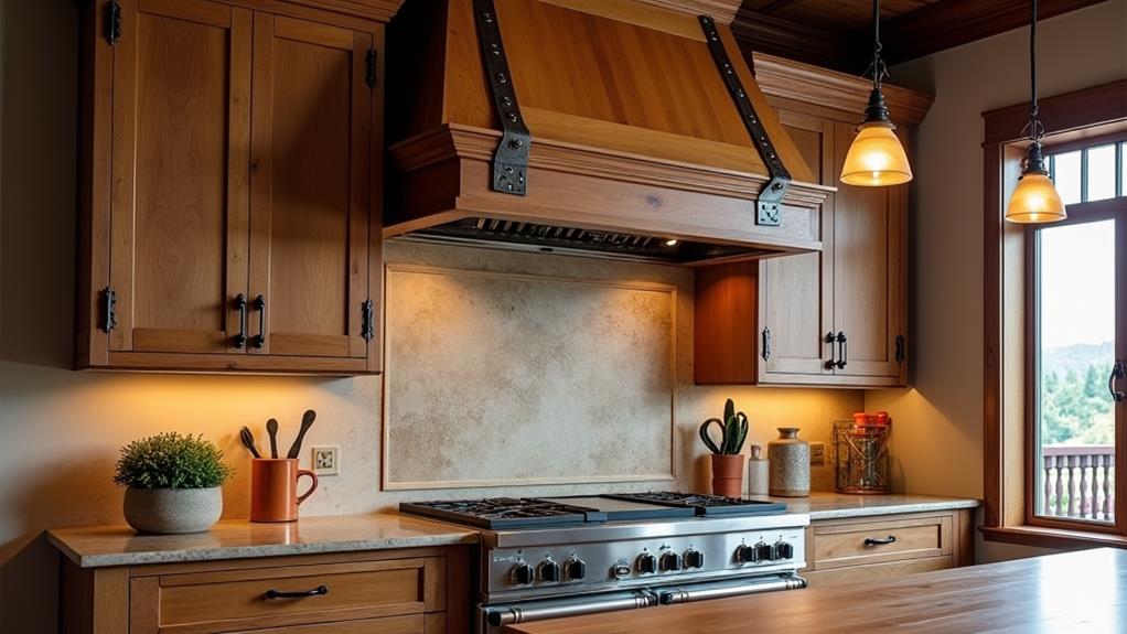 rustic wooden kitchen accent