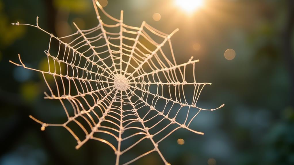 spiders weave complex patterns