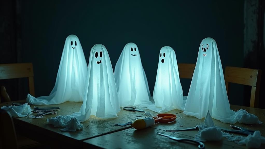 spooky decorative ghost figures