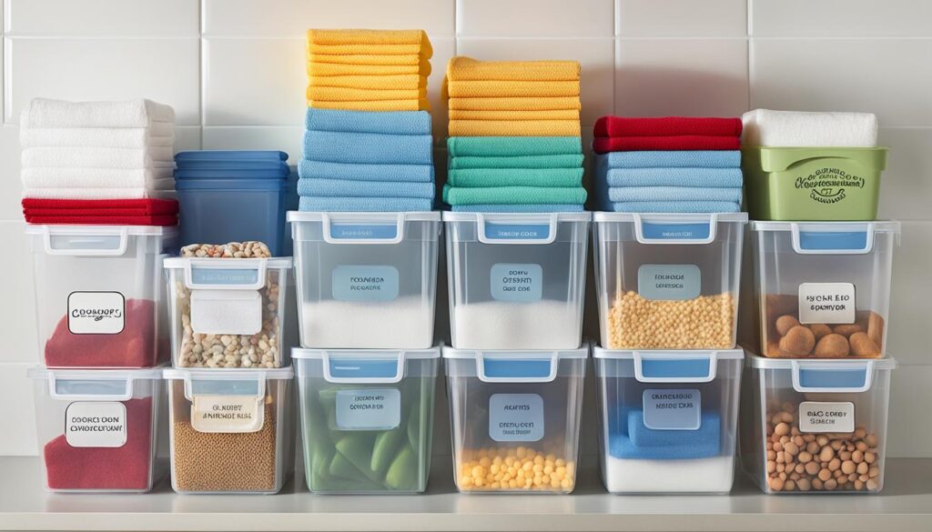 stackable storage bins