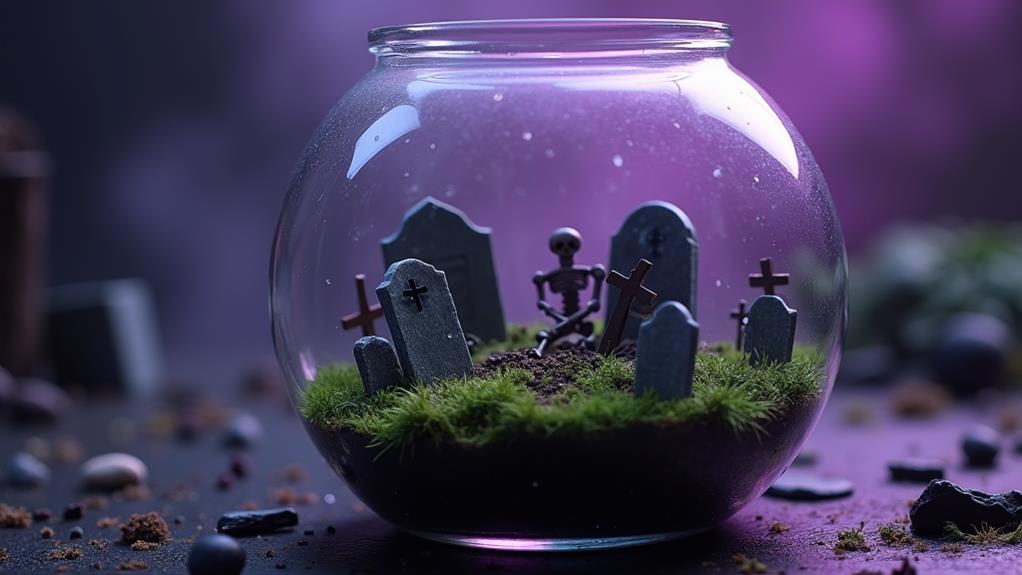 tiny eerie garden world