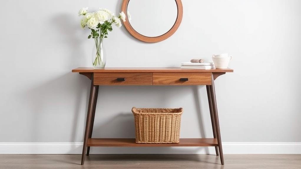 add a console table