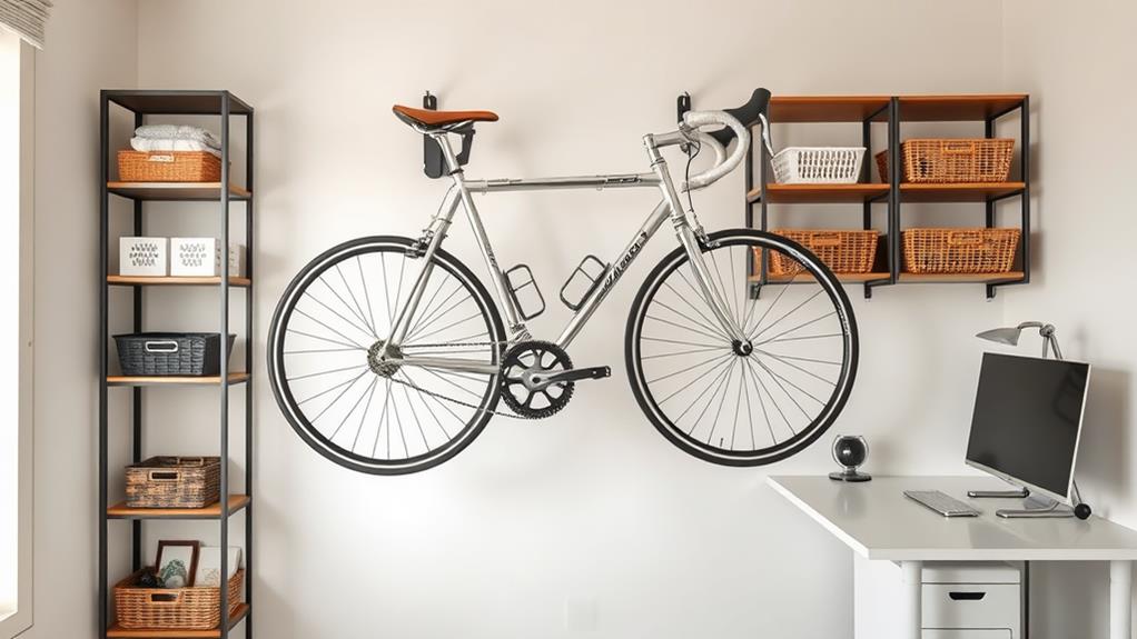 bike storage on wall