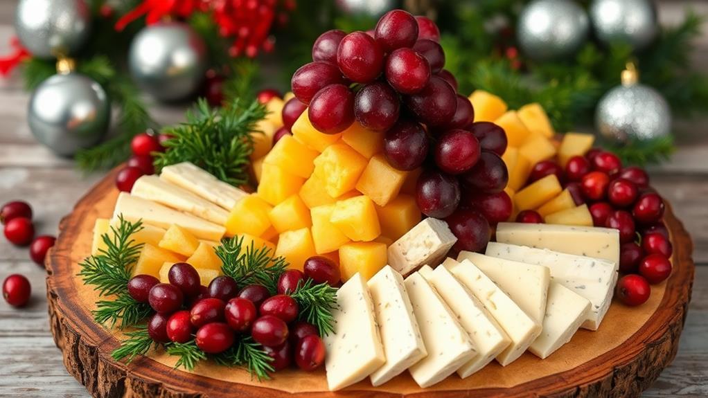 colorful holiday snack platter