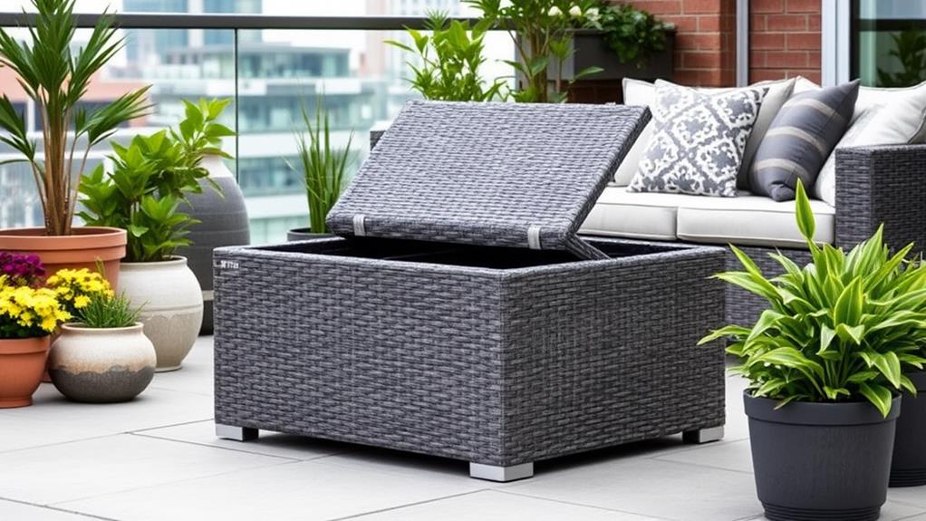 comfortable storage ottoman solution