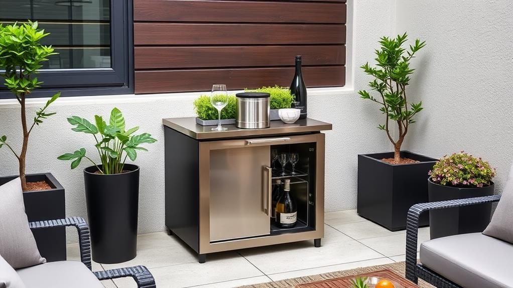 compact entertaining space solution