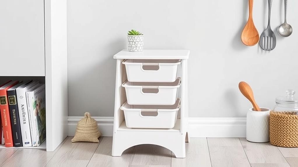 compact step stool design