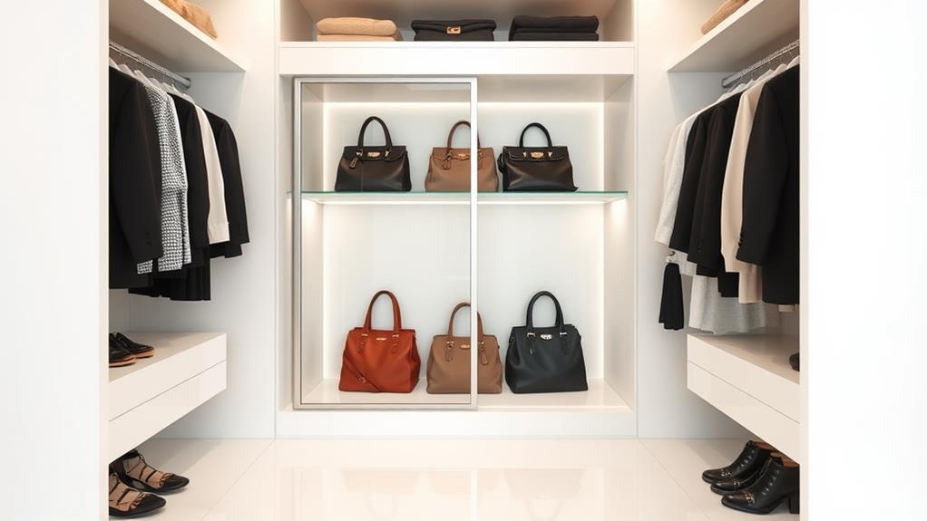 concealed storage for handbags