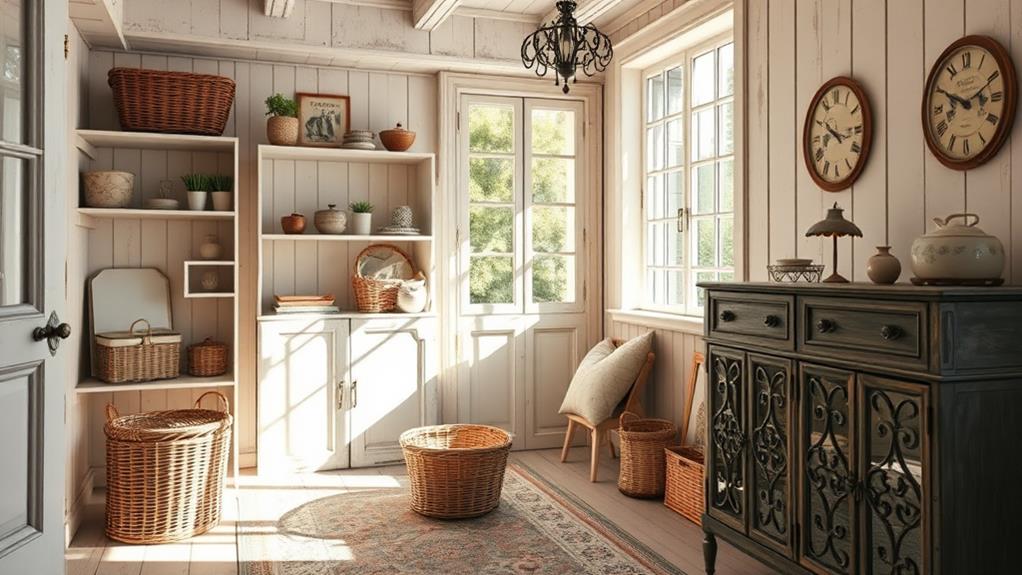 cozy french home storage