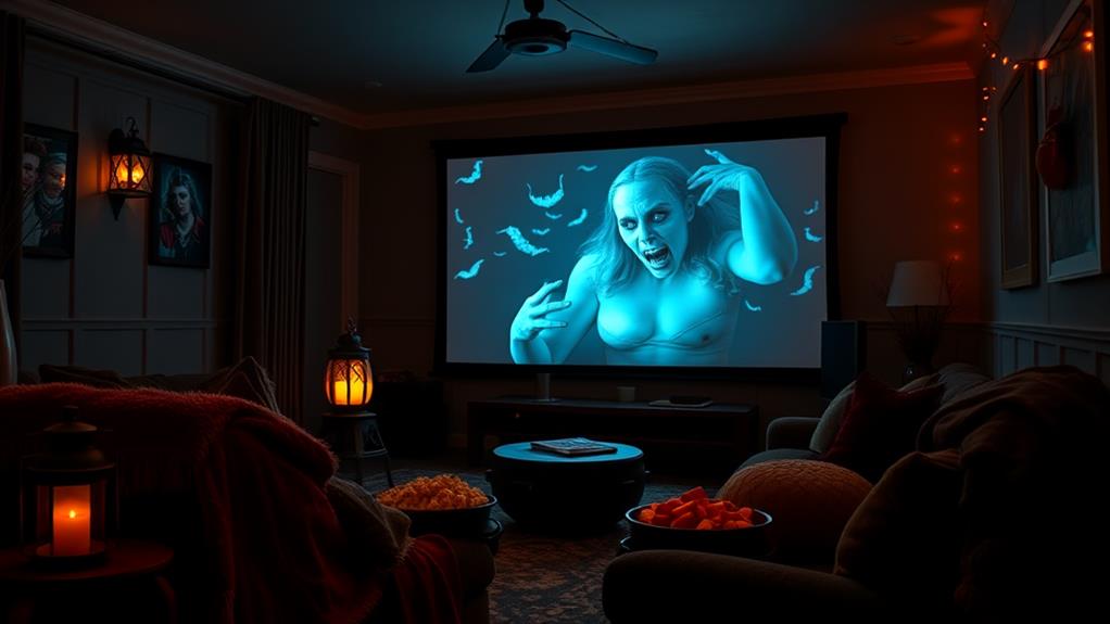 cozy frightful film evening