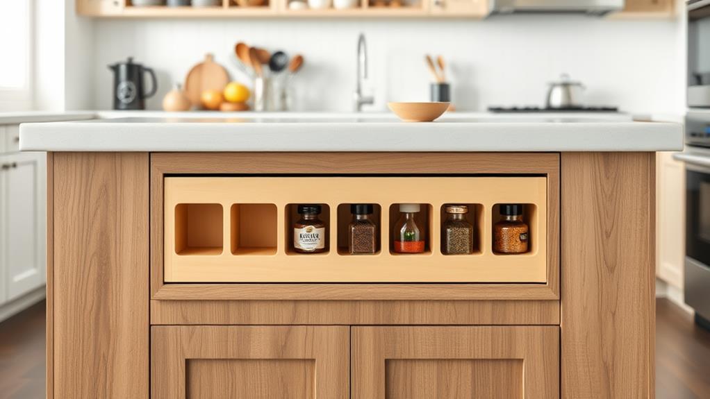 cozy kitchen storage solution