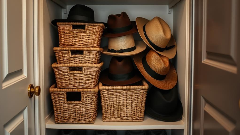 decorative storage for headwear