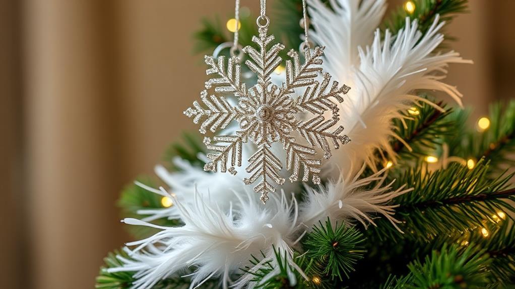 delicate winter tree decor