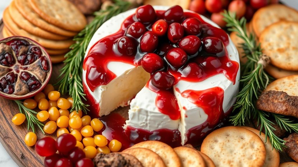 festive holiday cheese dish