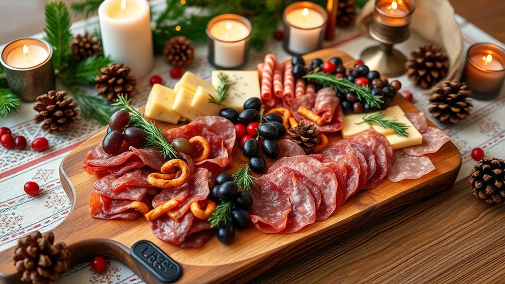 festive holiday food displays