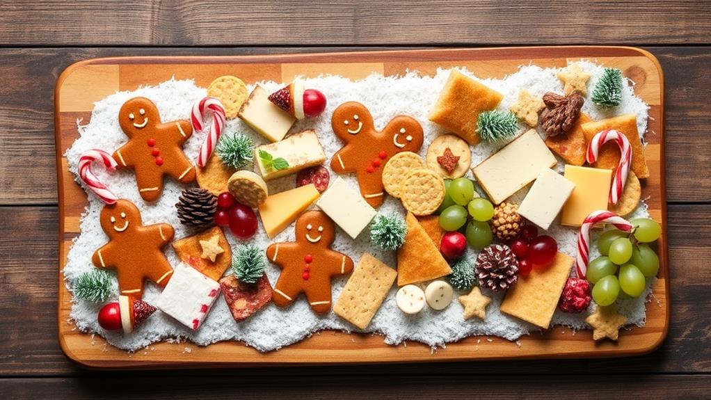 festive holiday snack spread