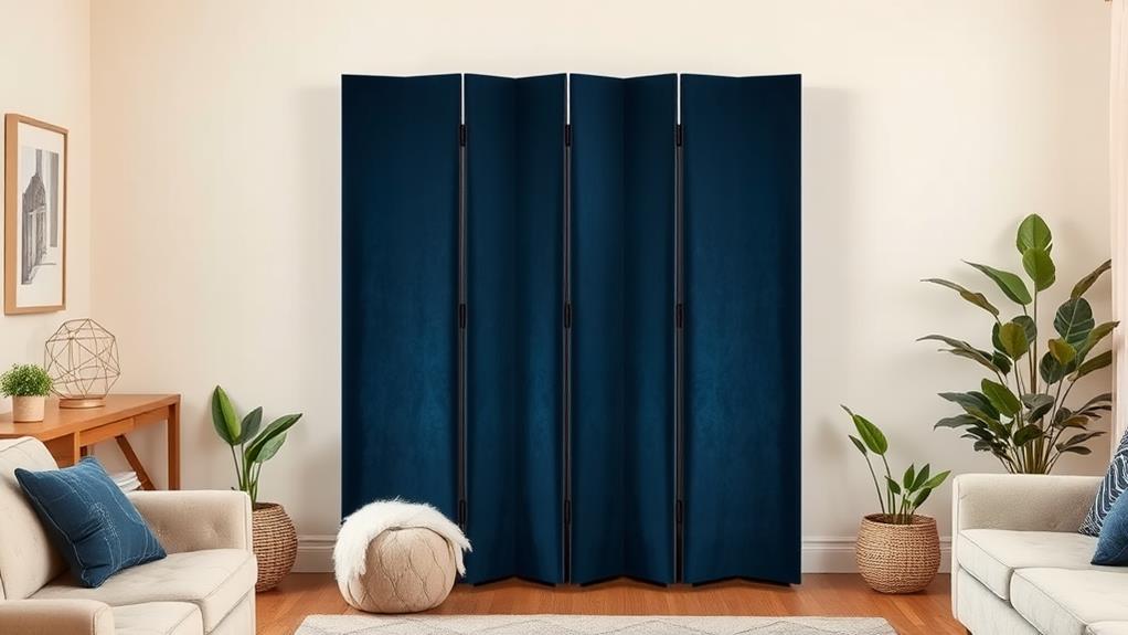 folding velvet storage divider