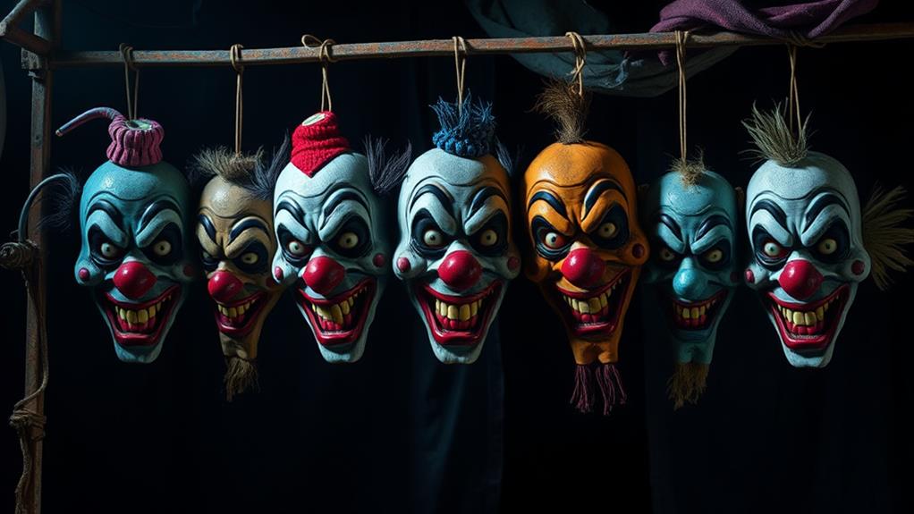 frightening carnival face covers