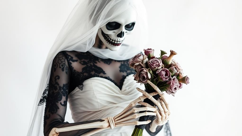 halloween wedding ghost attire