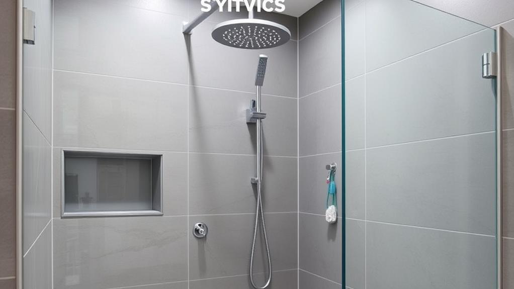 hang items in shower