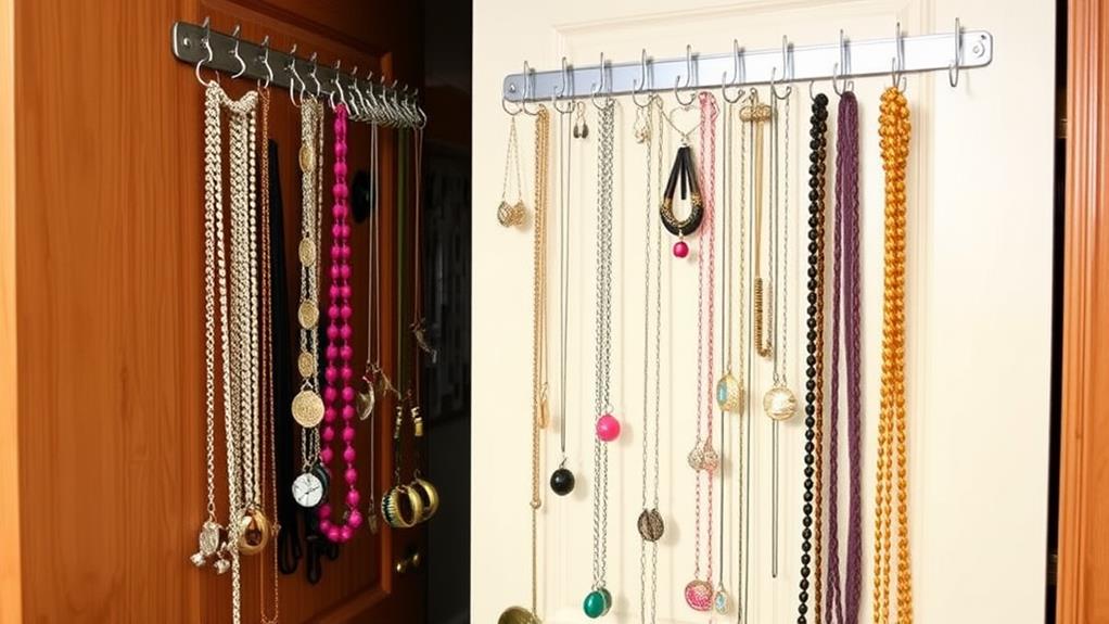 hang jewelry behind door