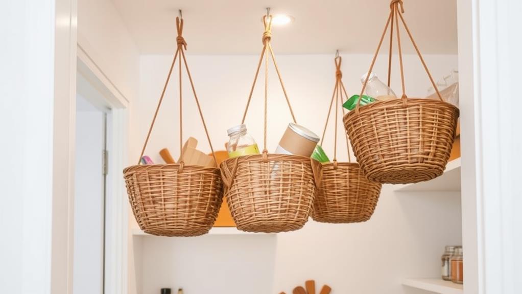 hanging plants from above