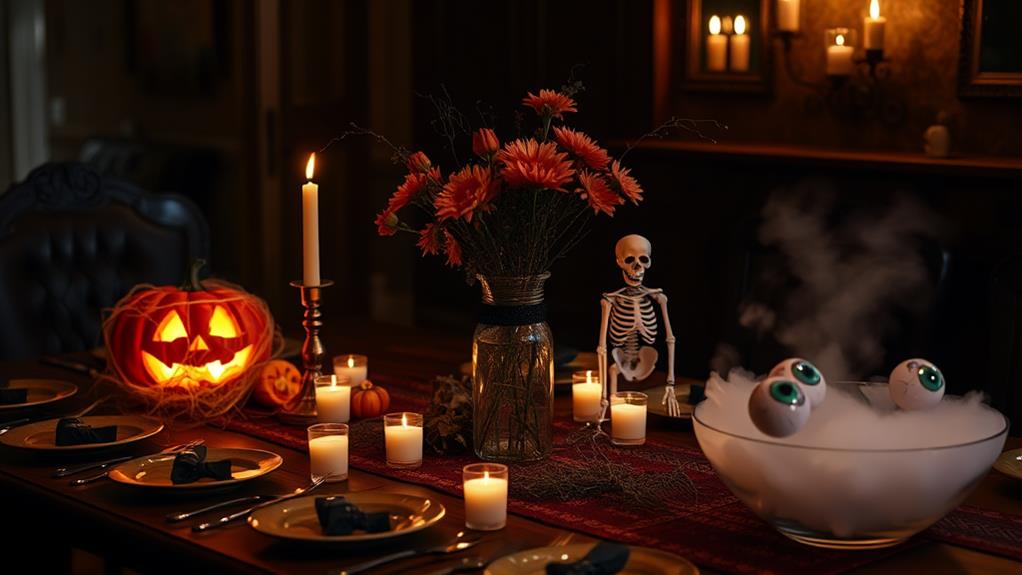 hauntingly beautiful table decor