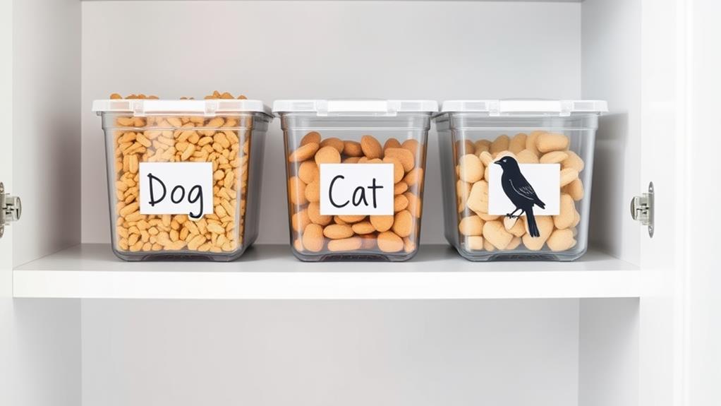 keep pet food separate