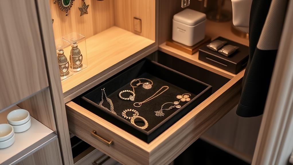 luxurious jewelry storage solution