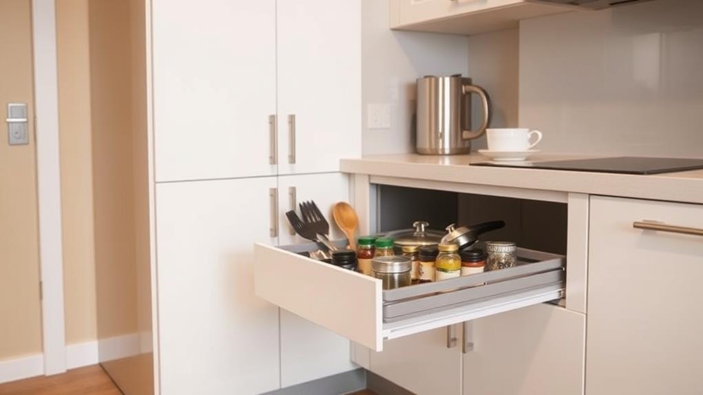 maximize cabinet storage space