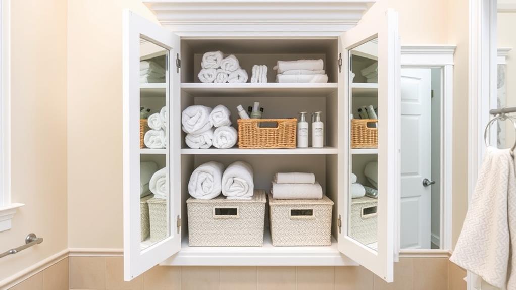 maximize storage with shelves