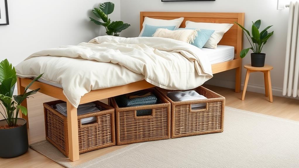 maximize under bed storage space