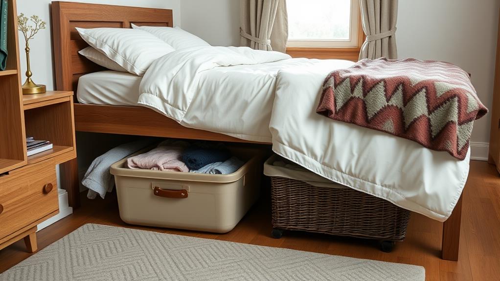 maximize underbed storage space