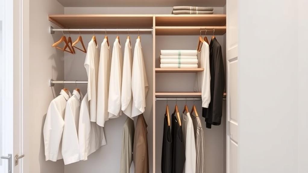 maximizes closet storage space