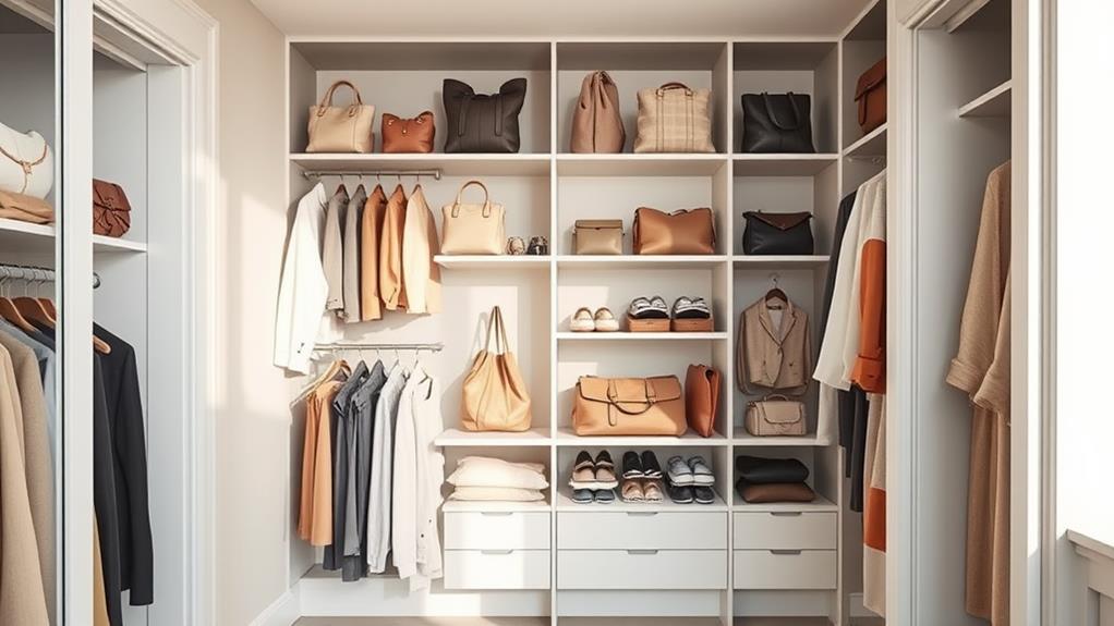 maximizes vertical storage space