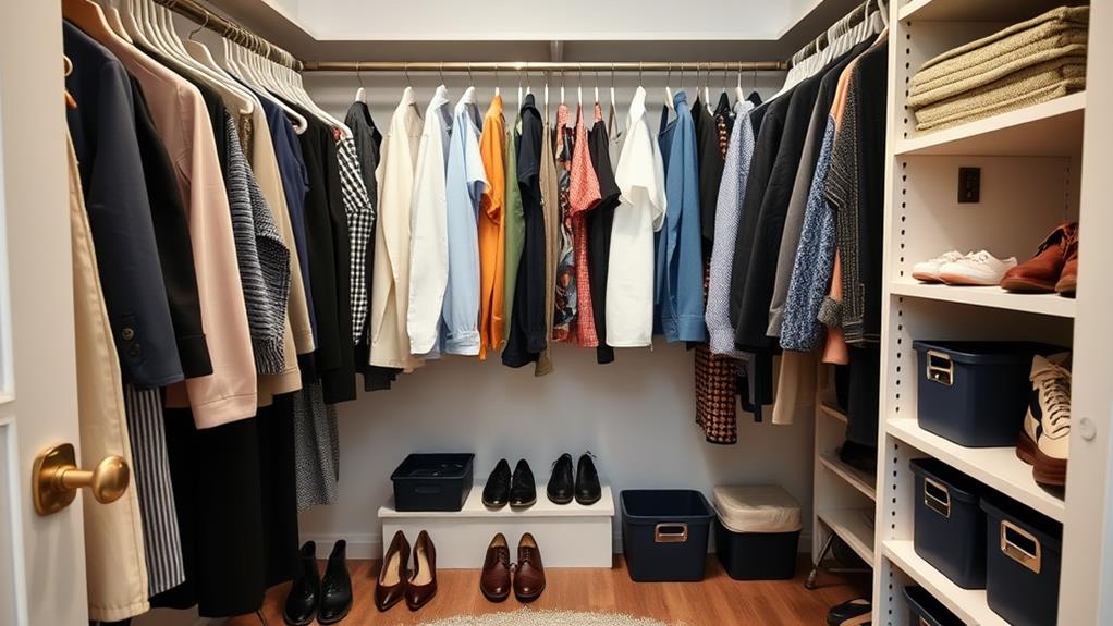 maximizing closet storage space