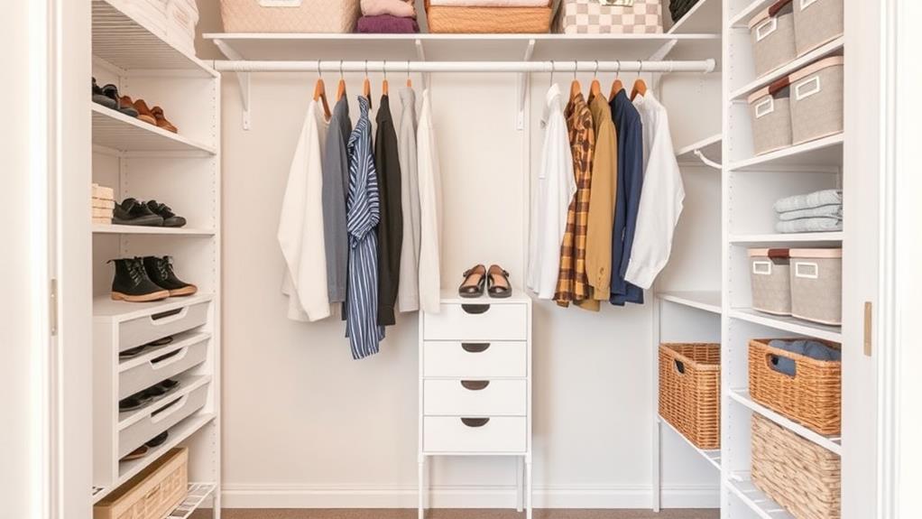 maximizing small closet space