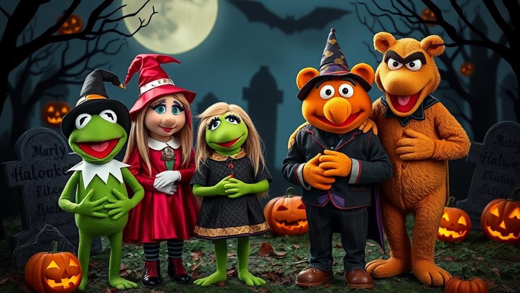 muppets celebrate spooky night