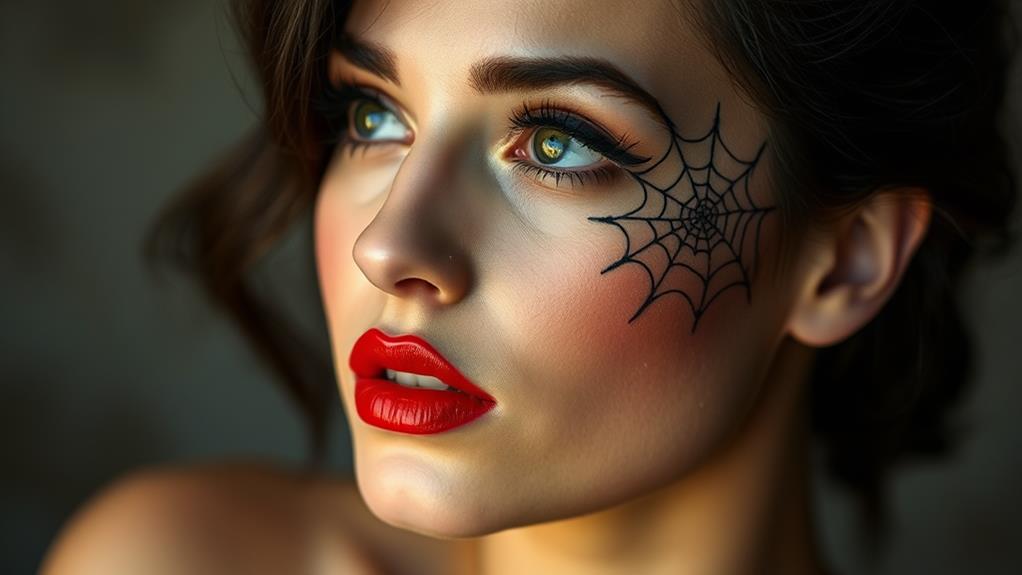 mysterious female web weaver