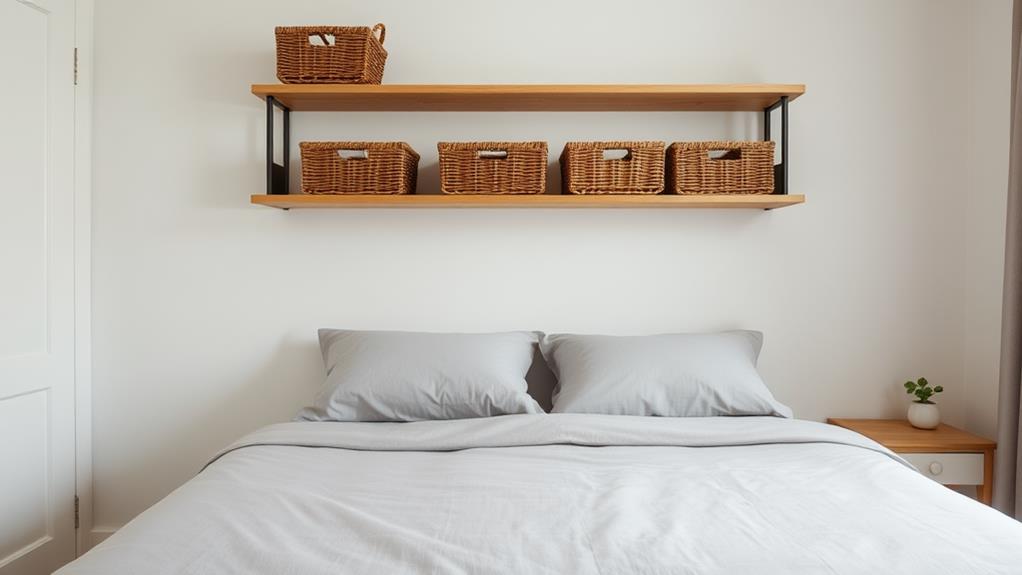 optimize bedroom storage space